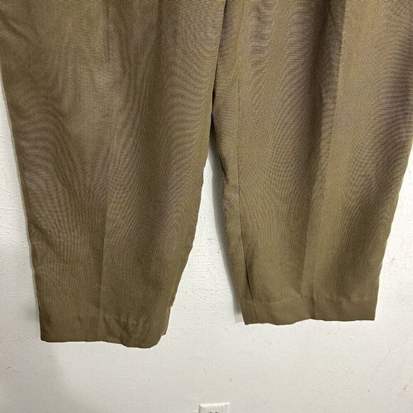 Guy Laroche Vintage Men's Pleated Pin Check Dress Trousers Pants Size 36 Luxury - Picture 3 of 16
